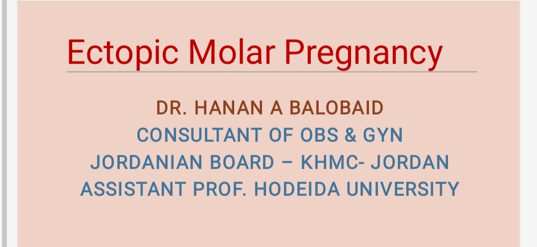 ECTOPIC MOLE CONF
